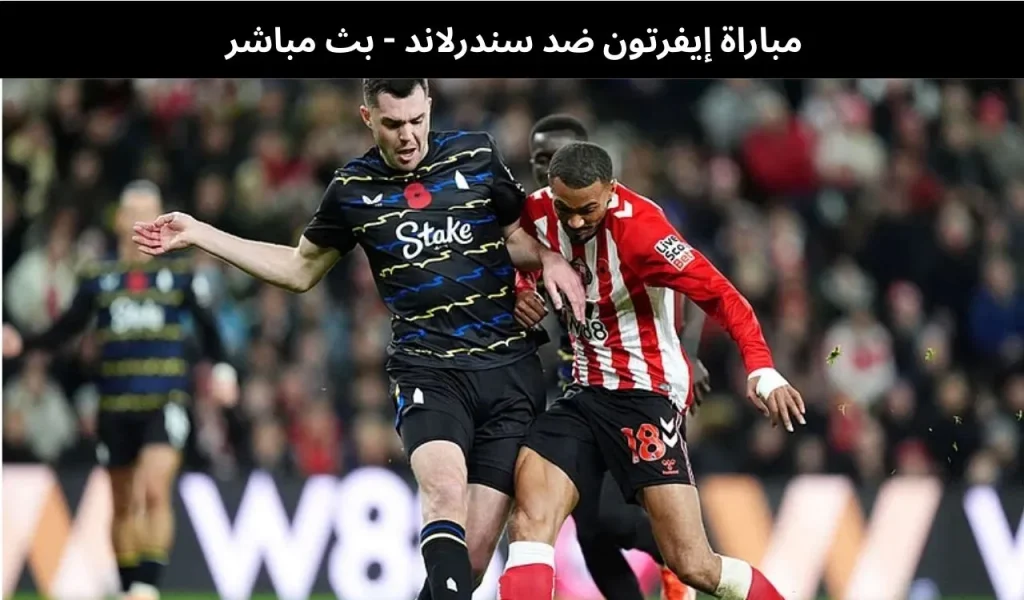 مباراة إيفرتون ضد سندرلاند - بث مباشر | 10 يناير 2026 2 مباراة إيفرتون ضد سندرلاند